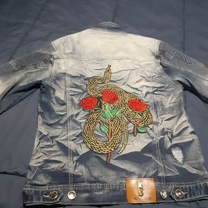 Makobi Biker Jean Jacket Medium